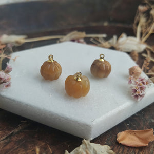 Mini Carved Gemstone Pumpkins